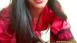 Hot desi mom fucks and pisses on young guy's big cock